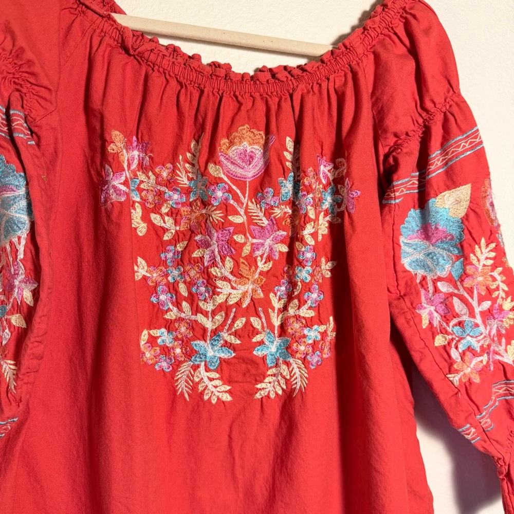 Free People Flour du Jour Off-Shoulder Mini Dress, Size Medium - Picture 3 of 9